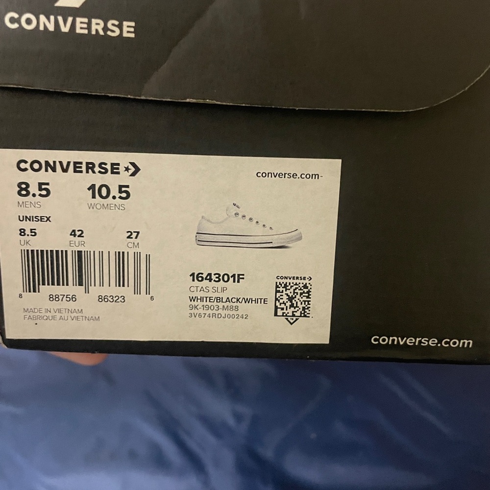 Converse All Star White Slip-On Sneakers